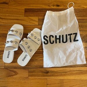Schutz Lizzie Sandals, white - 9